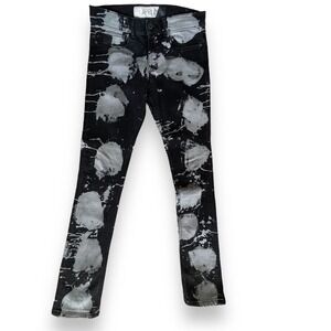 April77 Records Rebel Bad Boy Punk Rock Acid Wash Skinny Jeans! Joey Size 28